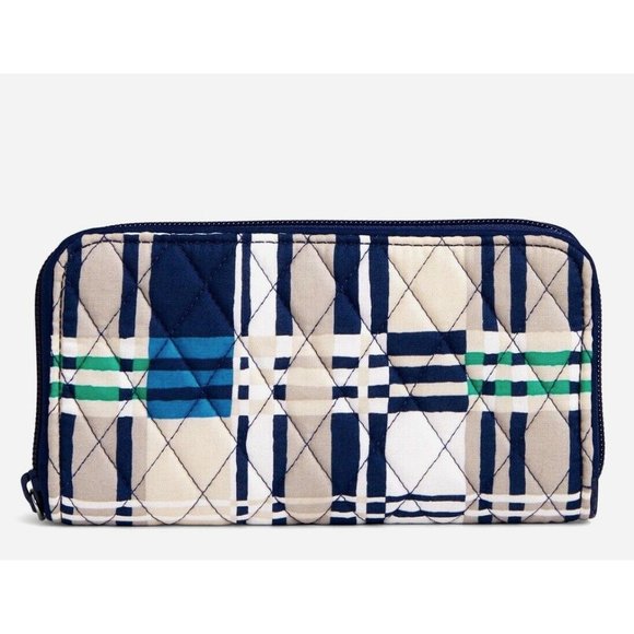 NWT Vera Bradley RFID Georgia Wallet - Santiago woven in Signature Cotton - Picture 1 of 7
